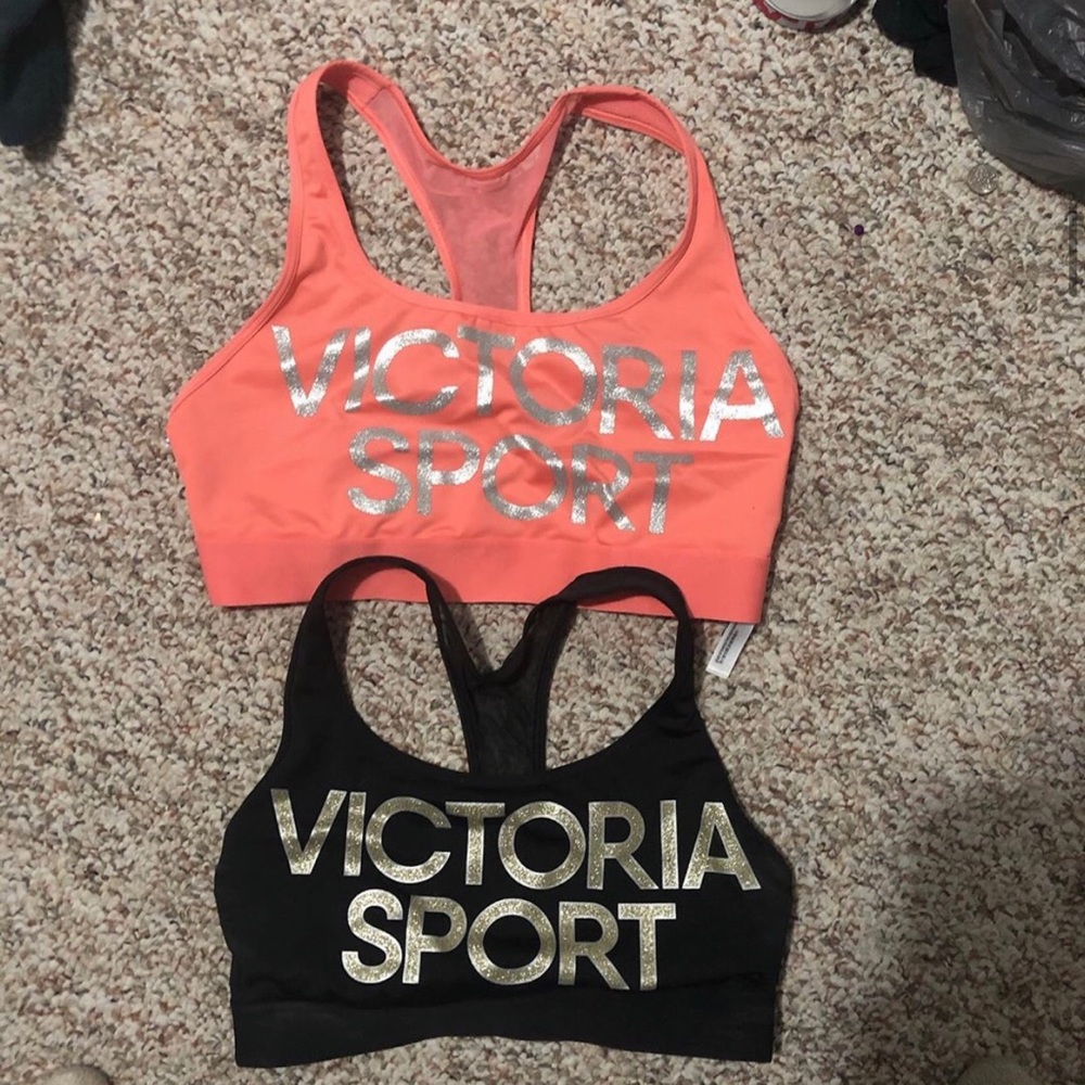 Coral Victoria Secrets sports bra